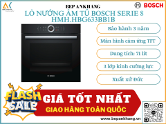 Lò nướng âm tủ Bosch serie 8 HBG633BB1B - Nhập Khẩu Đức